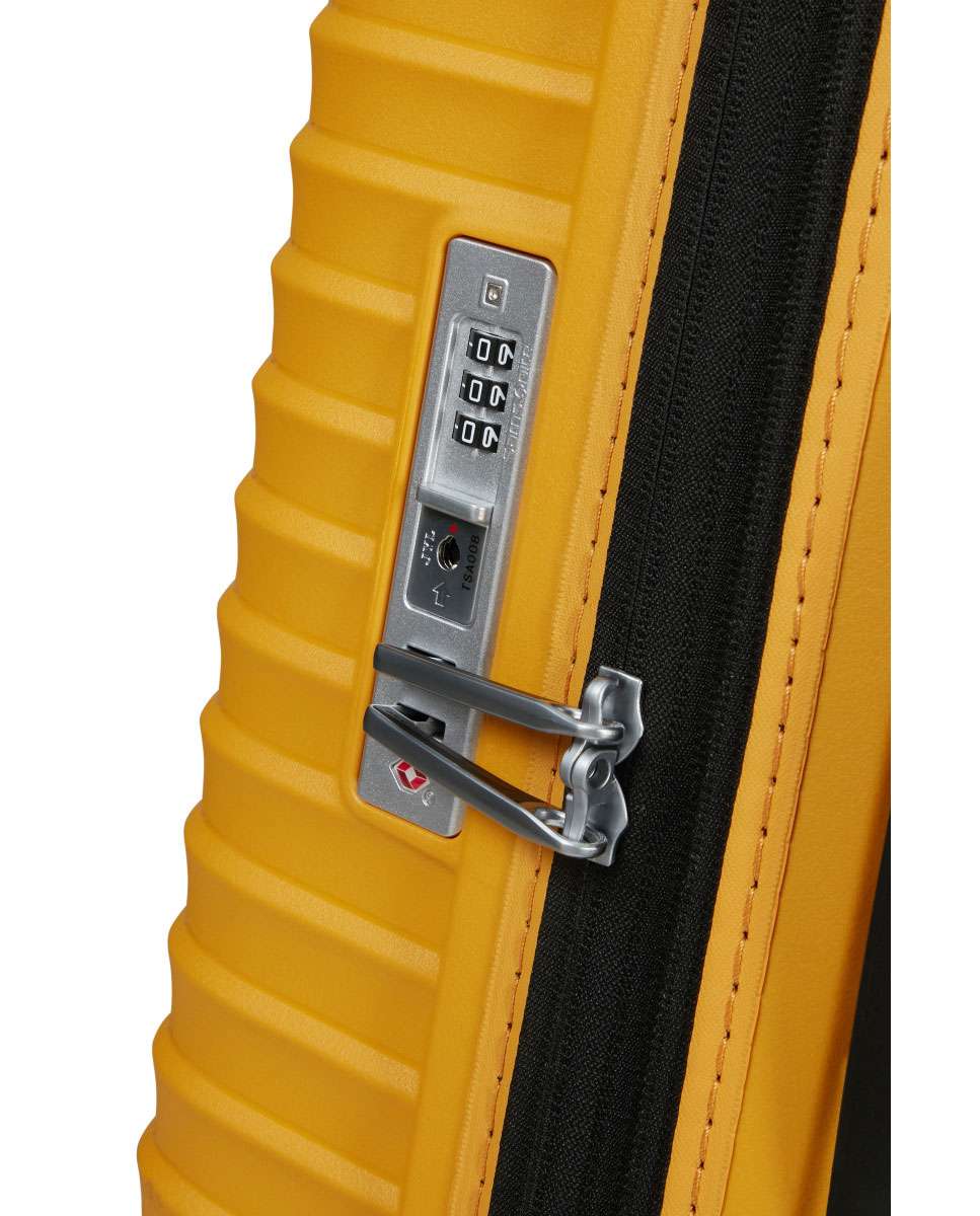Mala de viagem grande Upscape 81cm 4 rodas expansível amarelo 133L Amarelo-3