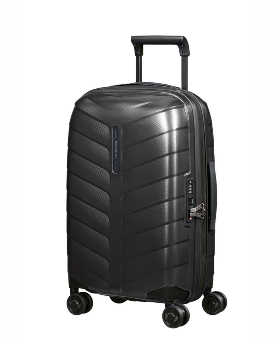 Mala de cabine Attrix 55cm 4 rodas expansível antracite 38L Preto-1
