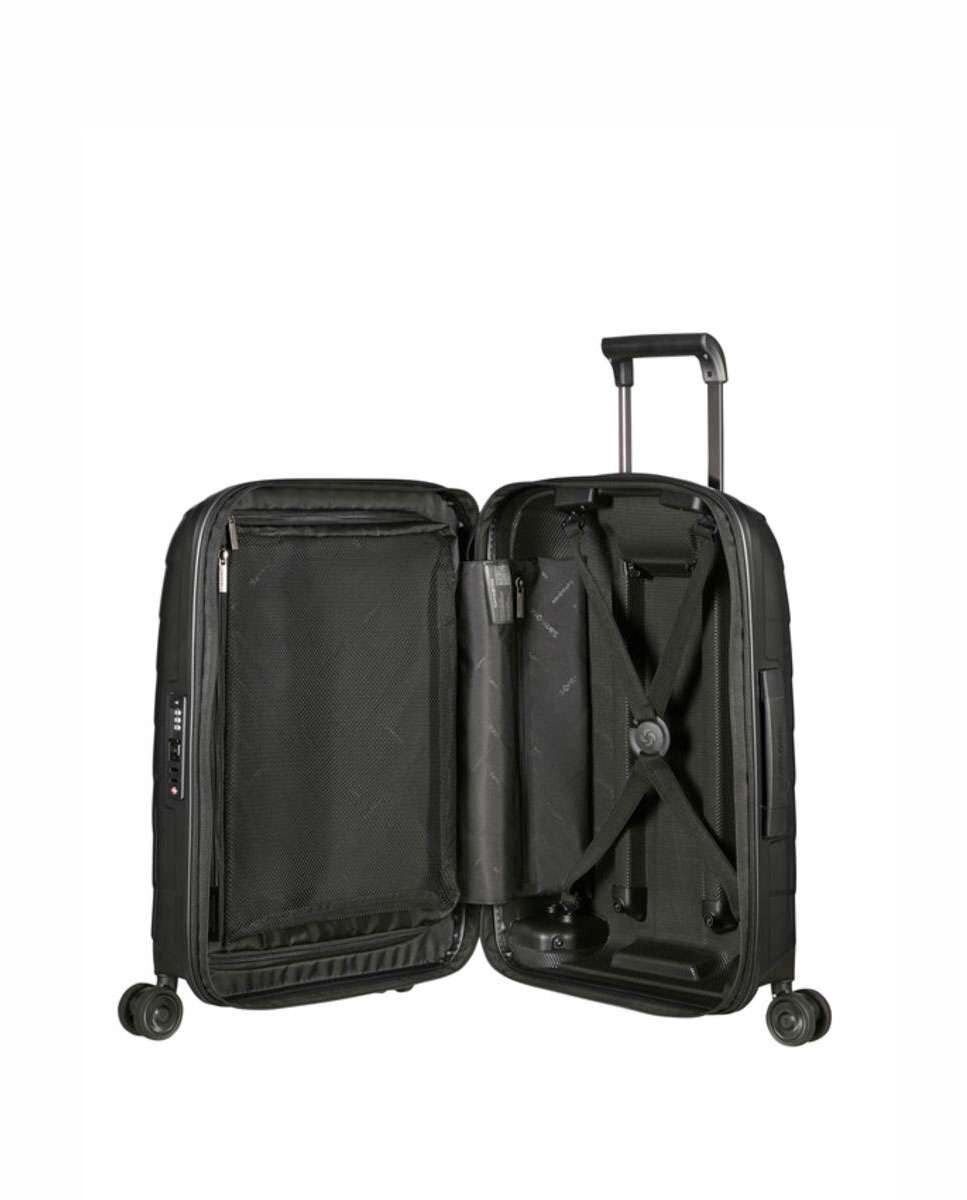 Mala de cabine Attrix 55cm 4 rodas expansível antracite 38L Preto-2