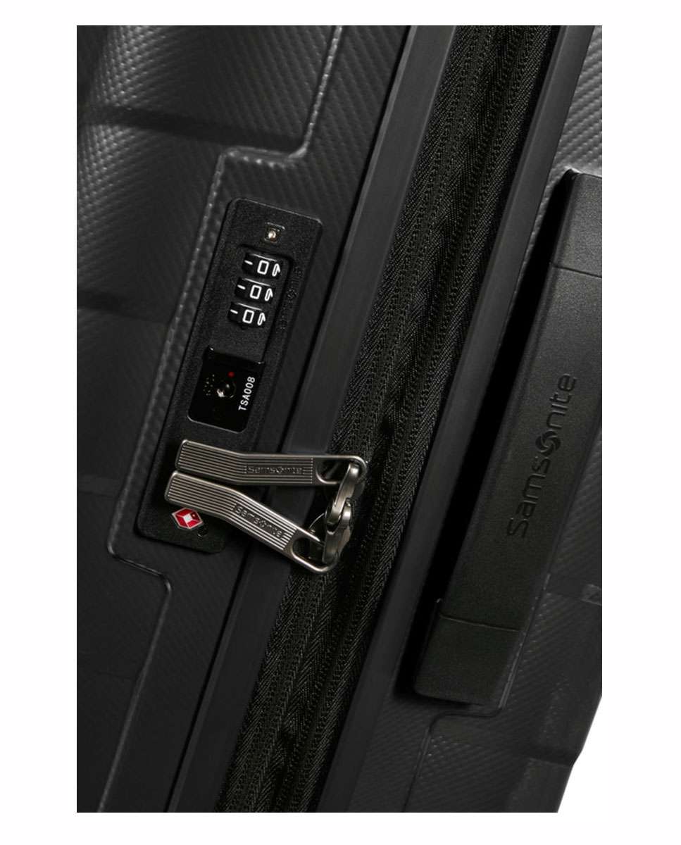 Mala de cabine Attrix 55cm 4 rodas expansível antracite 38L Preto-3