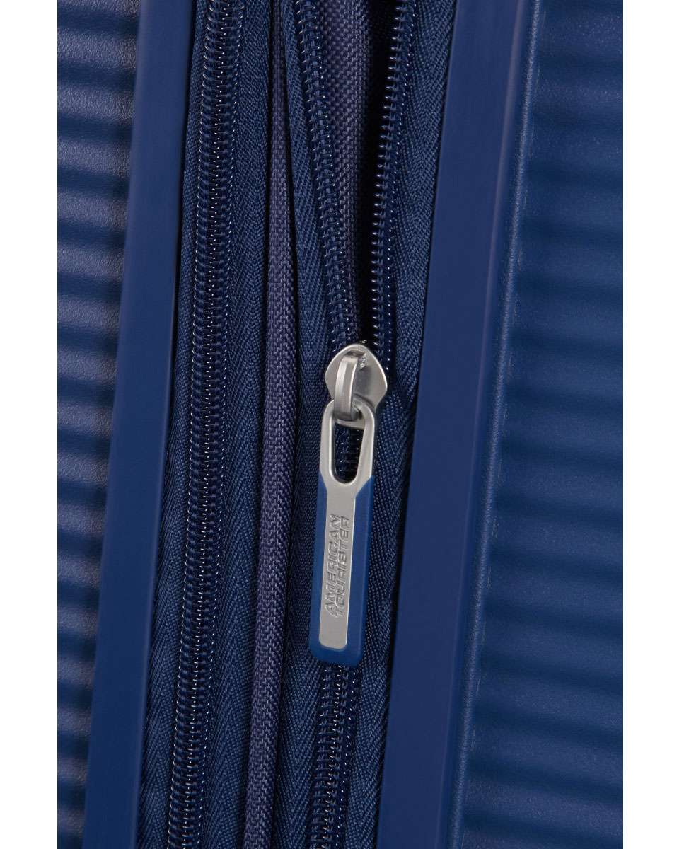 Mala de cabine Soundbox 55cm 4 rodas expansível azul-meia-noite 35.5L Azul-4