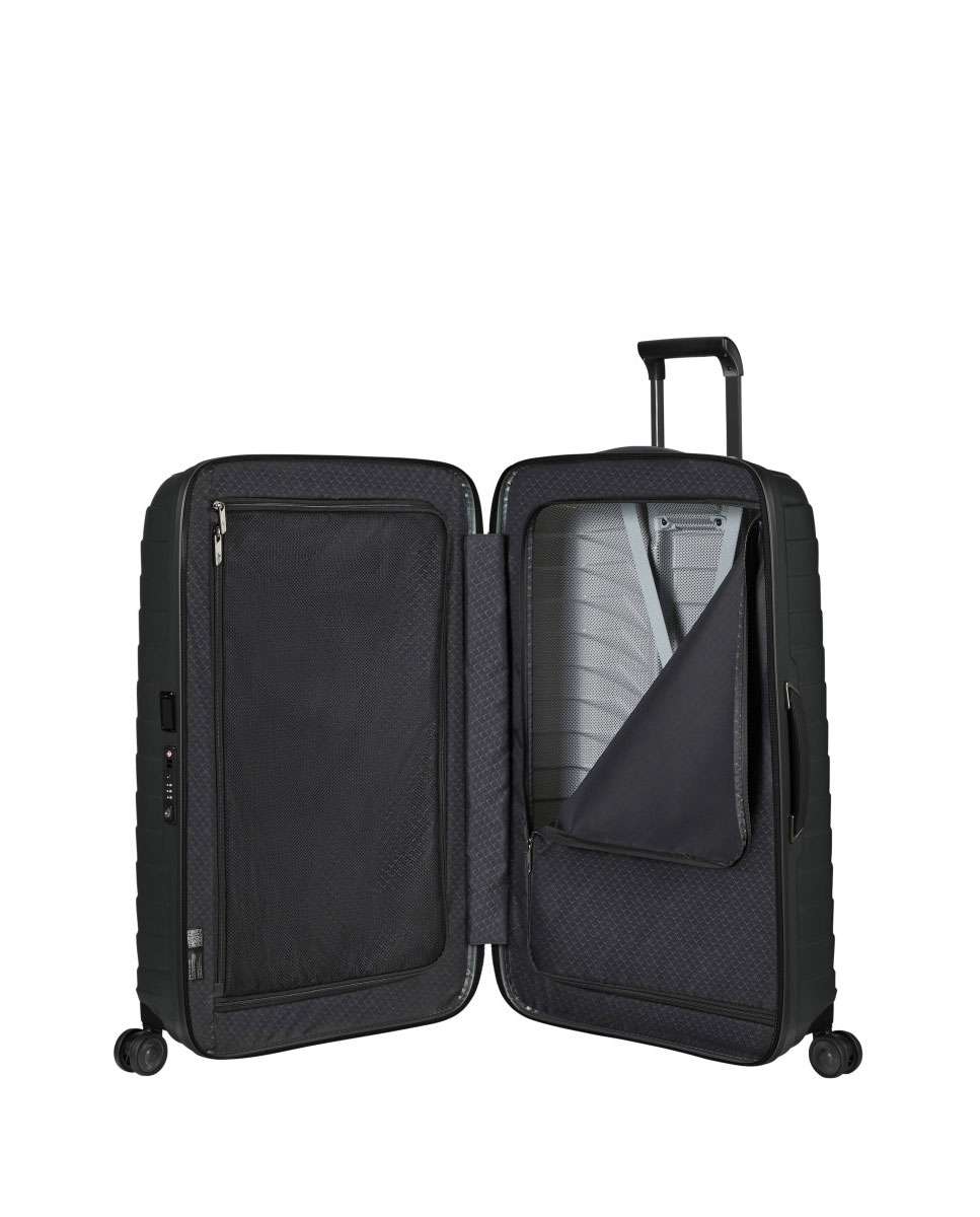 Mala de viagem extagrande Proxis 81cm 4 rodas grafite mate 125L Preto-2
