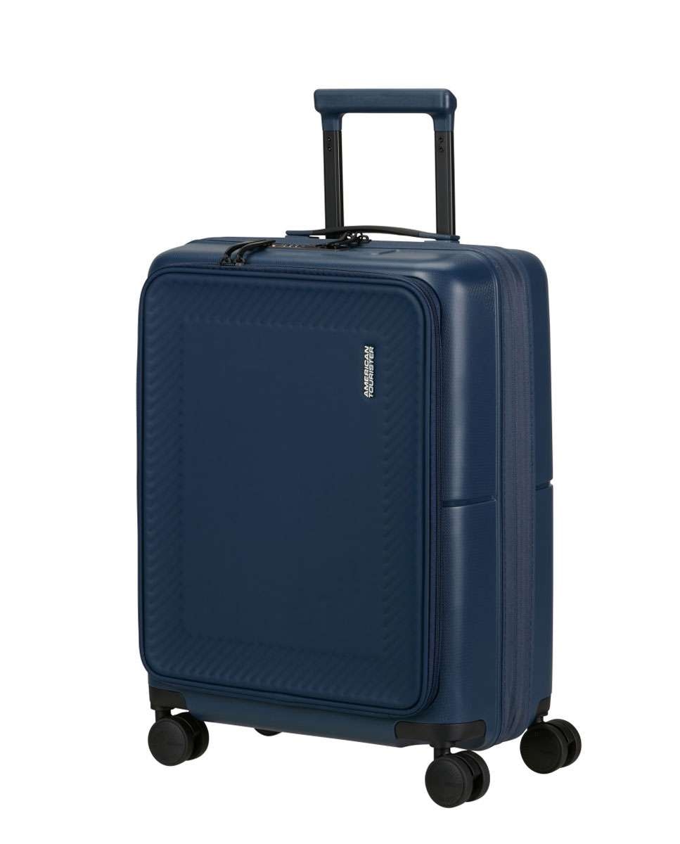 Imagem 0 de Mala de cabine Dashpop 55cm com 4 rodas expansível acesso frontal azul 42L