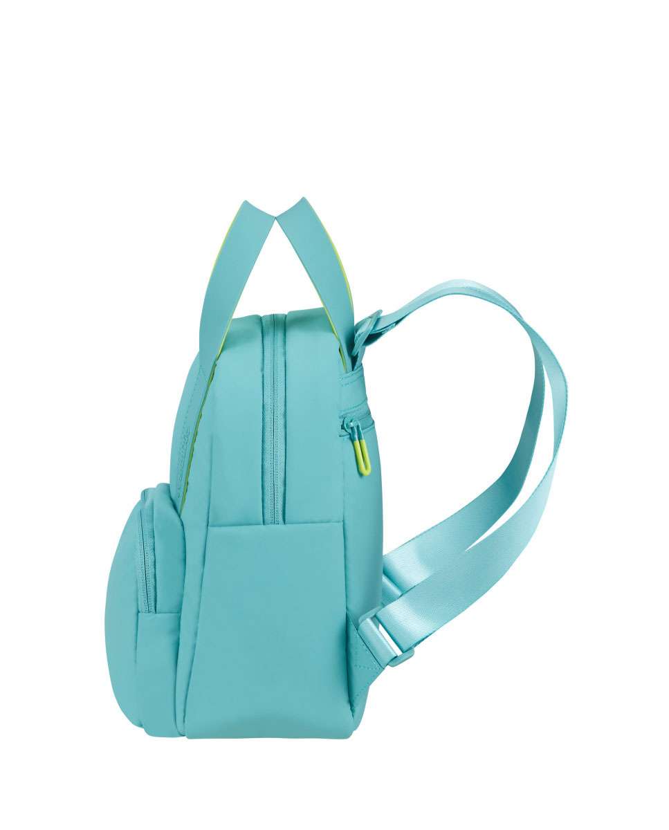 Mini Mochila de Mulher Puffypop Turquesa 8,5L Azul-3