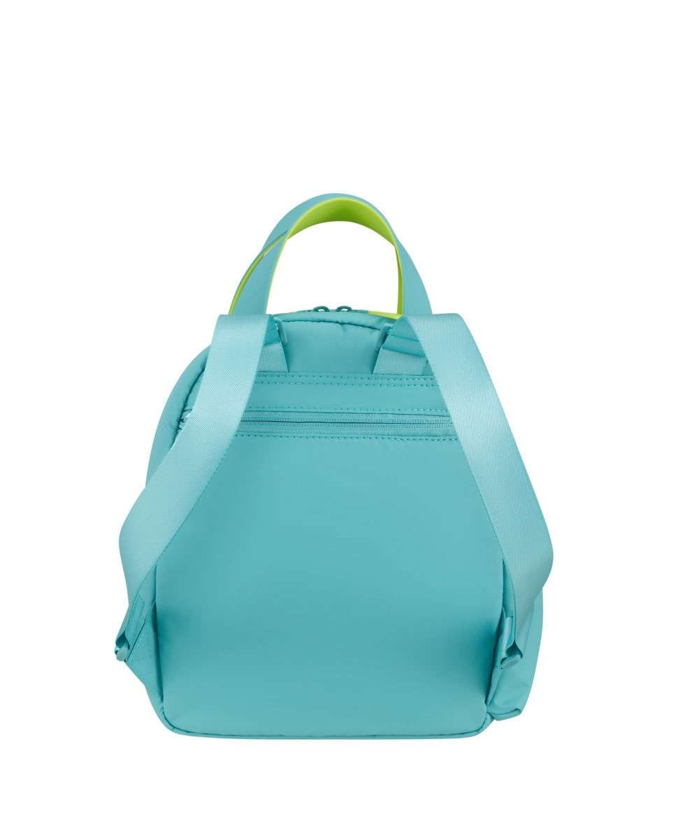 Mini Mochila de Mulher Puffypop Turquesa 8,5L Azul-4