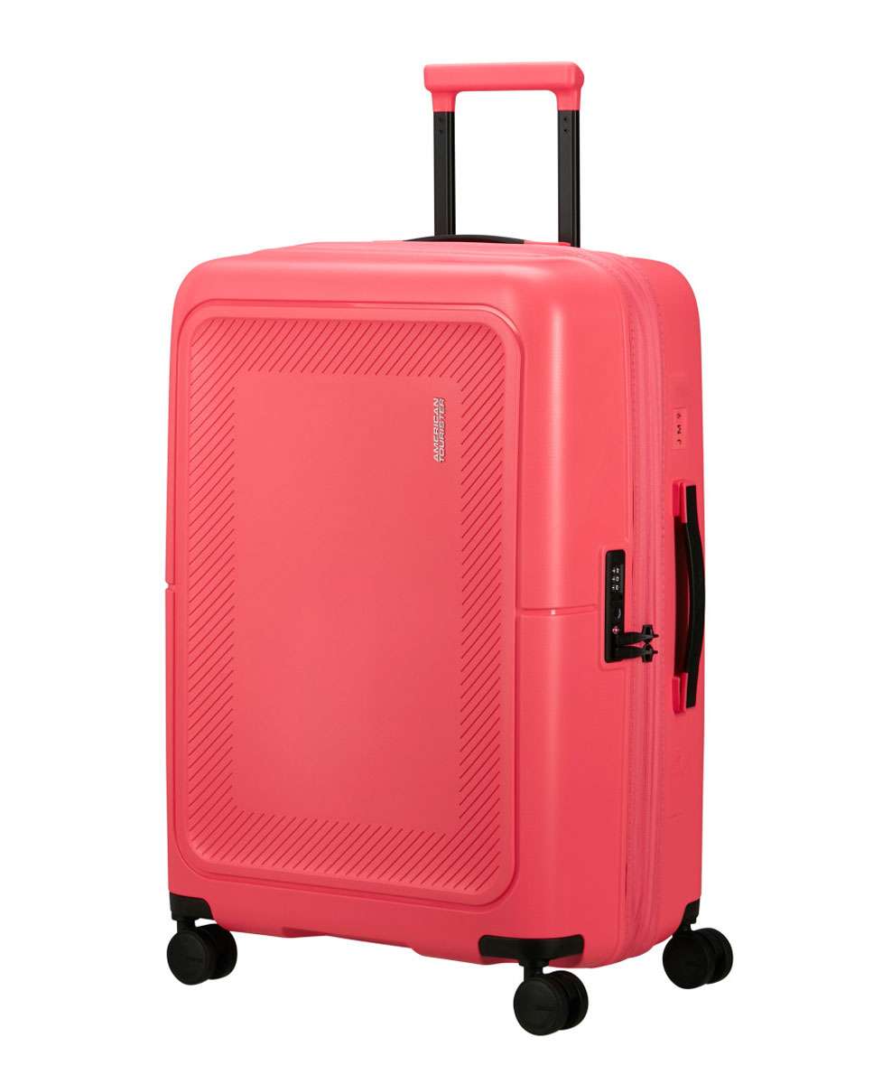 Imagem 0 de Mala de viagem média Dashpop 67cm com 4 rodas expansível rosa 76L