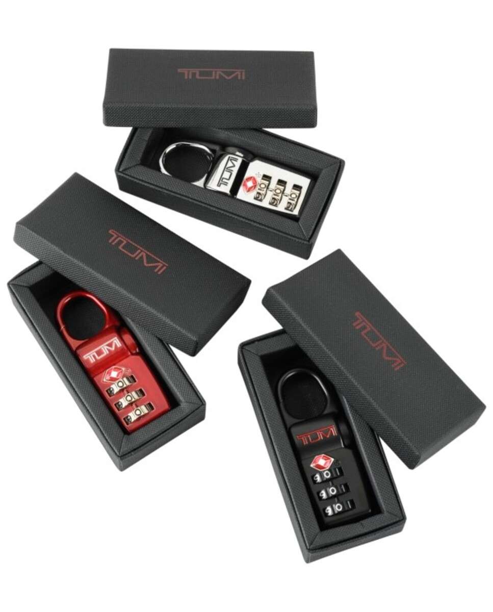 Conjunto de 3 Cadeados com Função Tsa Travel Accessories preto/Prateado/Vermelho Multicolor-3