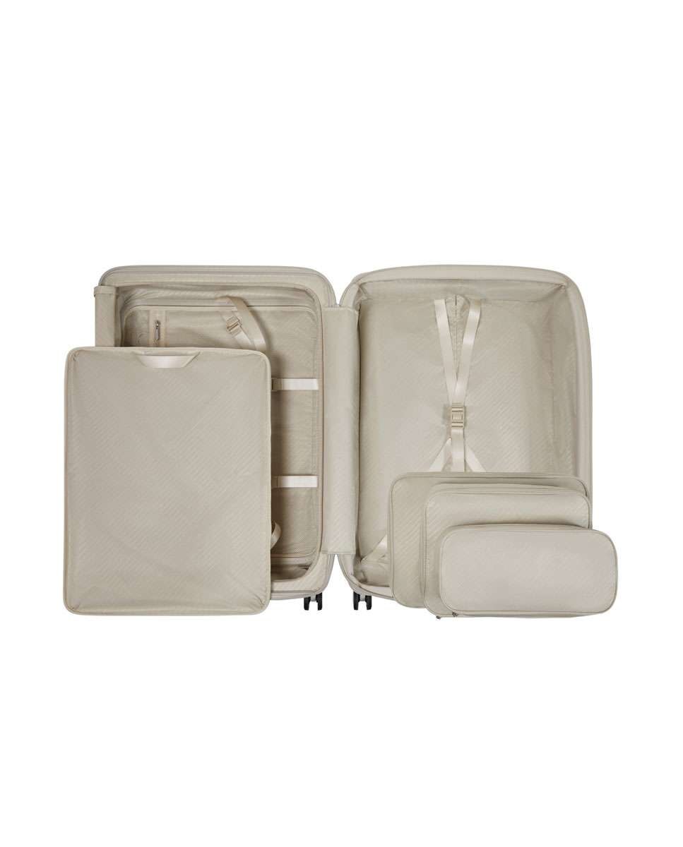 Mala de Viagem Grande Paralux HS 75cm 4 Rodas Expansível Cinzento Pedra 105L Cinzento-2