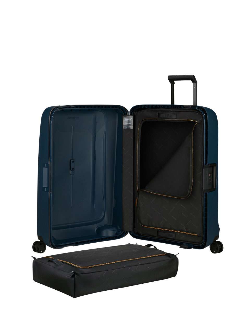 Mala de viagem média Essens 69cm 4 rodas azul-meia-noite 88L Azul-2
