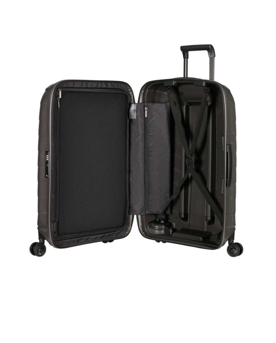 Mala de viagem grande Attrix 75cm 4 rodas bege 97L Bege-2