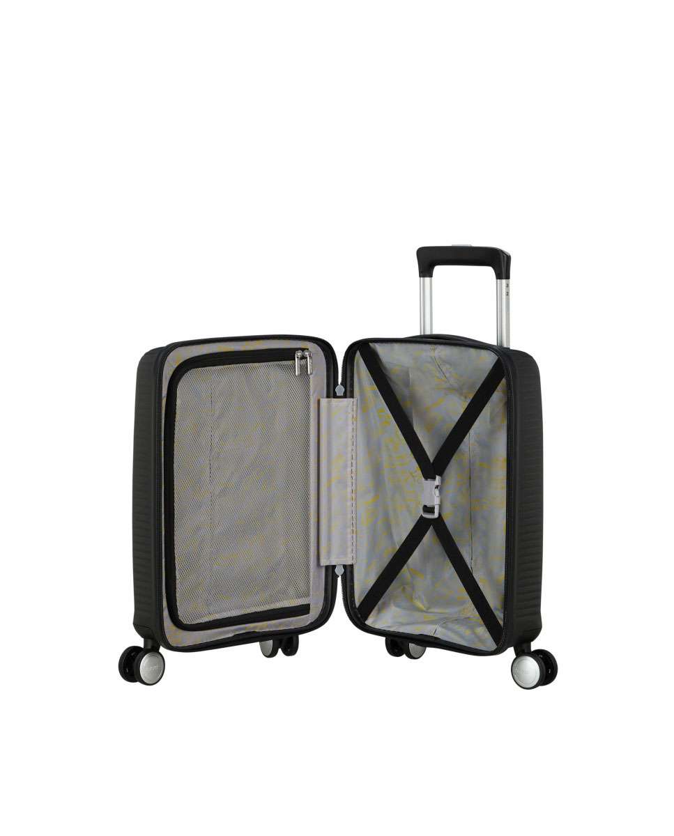 Trolley de cabine mini Soundbox 47cm 4 rodas preto 22L Preto-2
