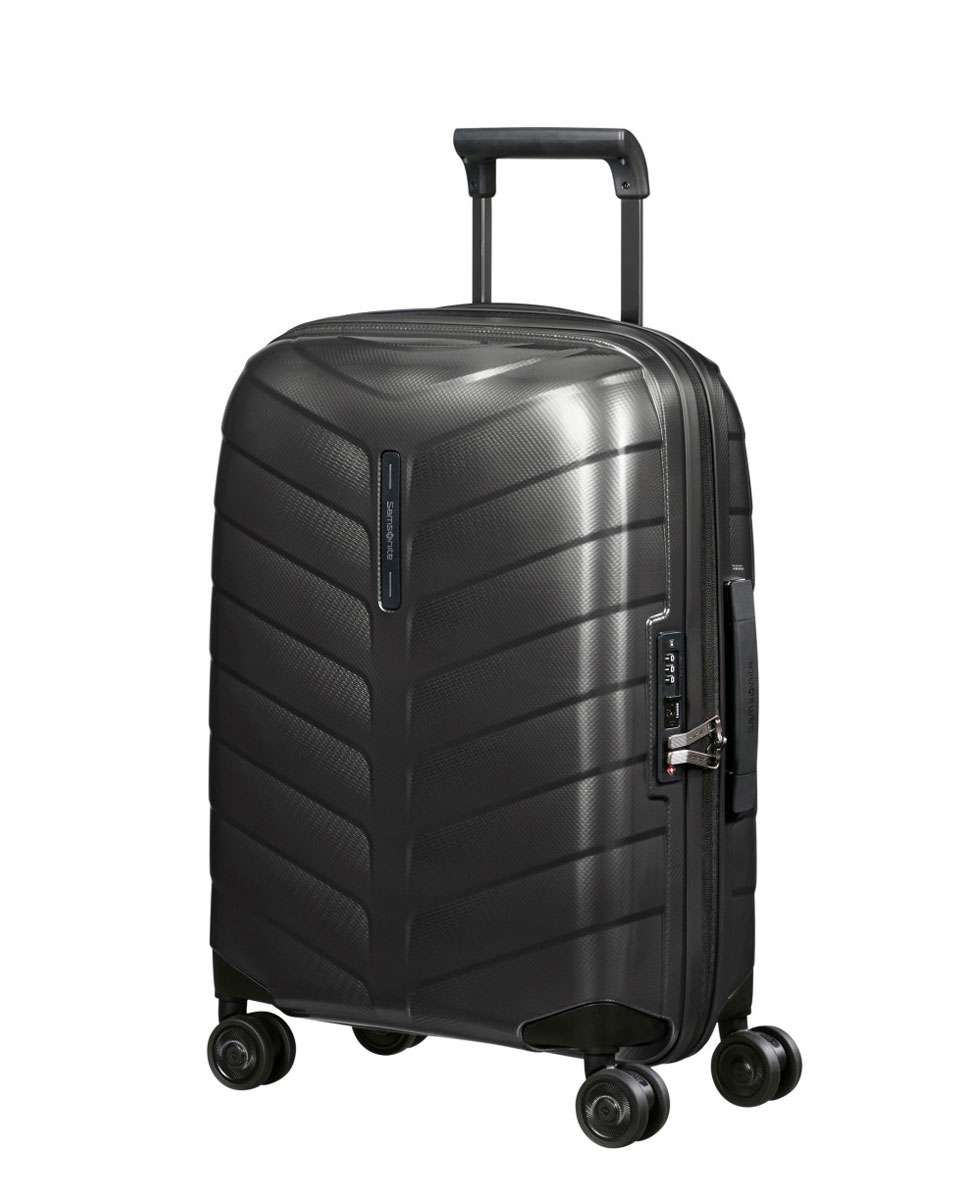Mala de cabine Attrix 55cm 4 rodas expansível antracite 38L Preto-1