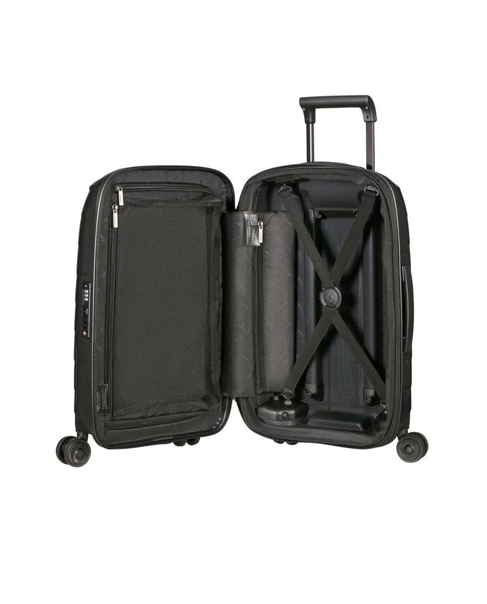 Mala de cabine Attrix 55cm 4 rodas expansível antracite 38L Preto-2