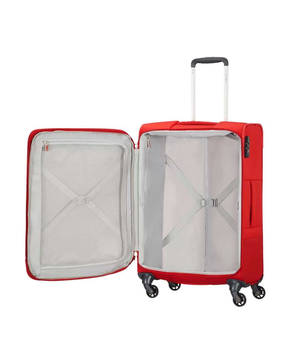 Mala de Viagem Média Base Boost 66cm Com 4 Rodas Expansível Vermelho 67.5L Vermelho-2