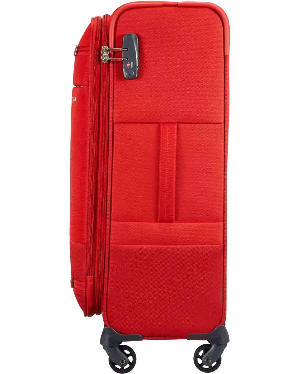 Mala de Viagem Média Base Boost 66cm Com 4 Rodas Expansível Vermelho 67.5L Vermelho-3