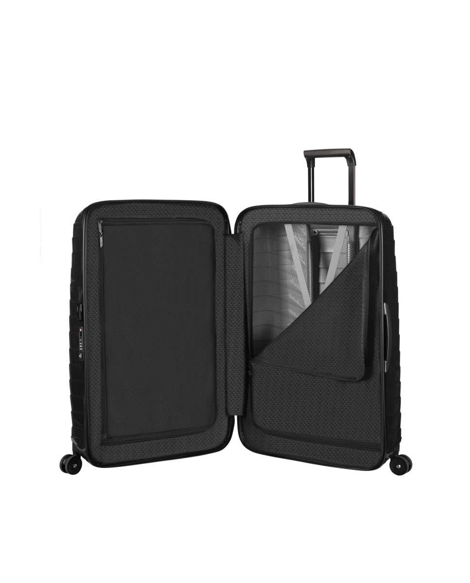 Mala de viagem média Proxis 69cm 4 rodas preto 75L Preto-2
