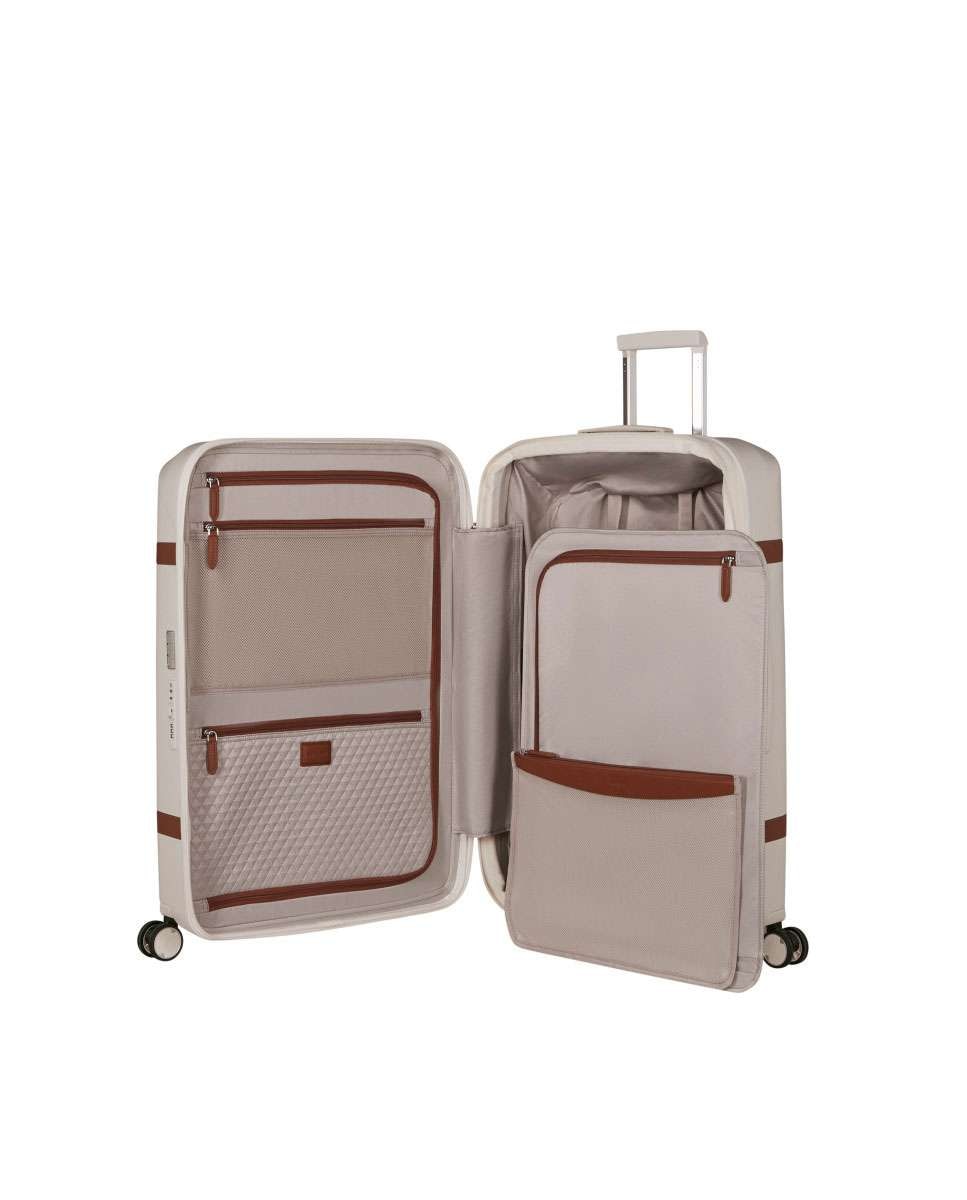 Mala de Viagem Grande Image 75Cm 4 Rodas Expansível Marfim 101L Bege-2