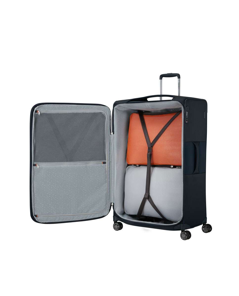 Mala de Viagem Extragrande Re-Lite 83cm 4 Rodas Expansível Azul Noite 156L Azul-2
