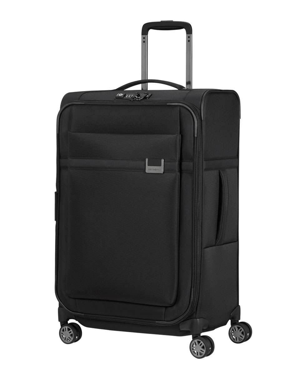 Mala de viagem média Airea 67cm 4 rodas expansível preto 73,5L Preto-1