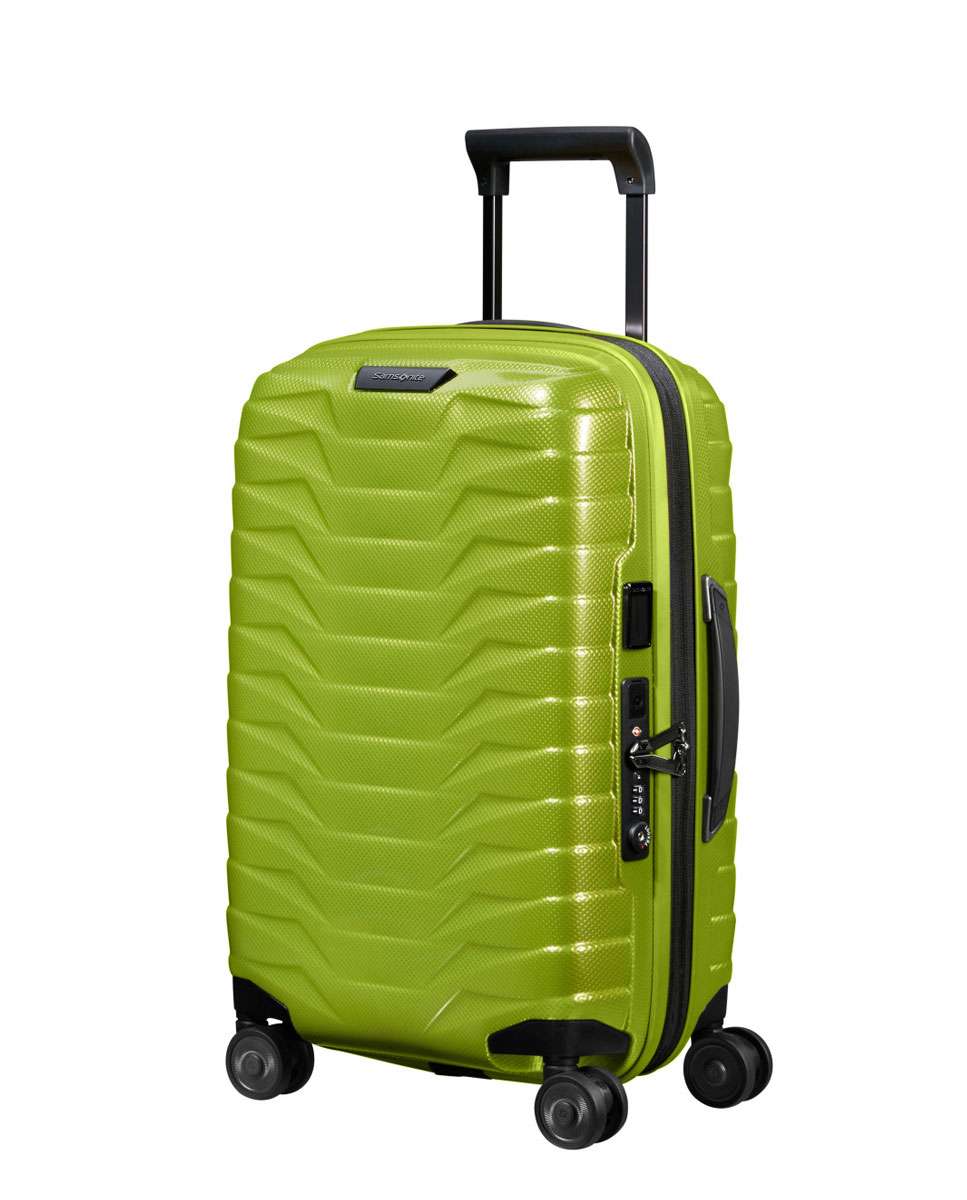 Mala de cabine Proxis 55/35cm 4 rodas expansível lima 38L Verde-1