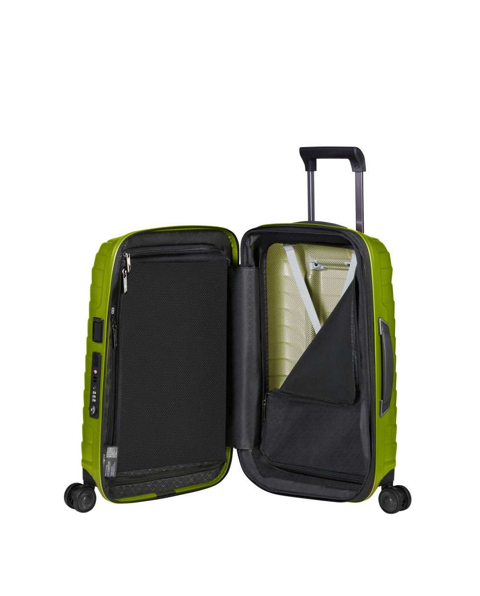 Mala de cabine Proxis 55/35cm 4 rodas expansível lima 38L Verde-2