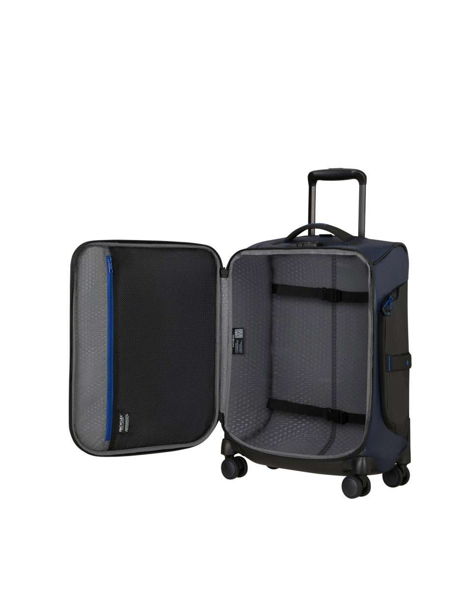 Trolley de cabine Ecodiver 55cm com 4 rodas azul noite 50L Azul-2