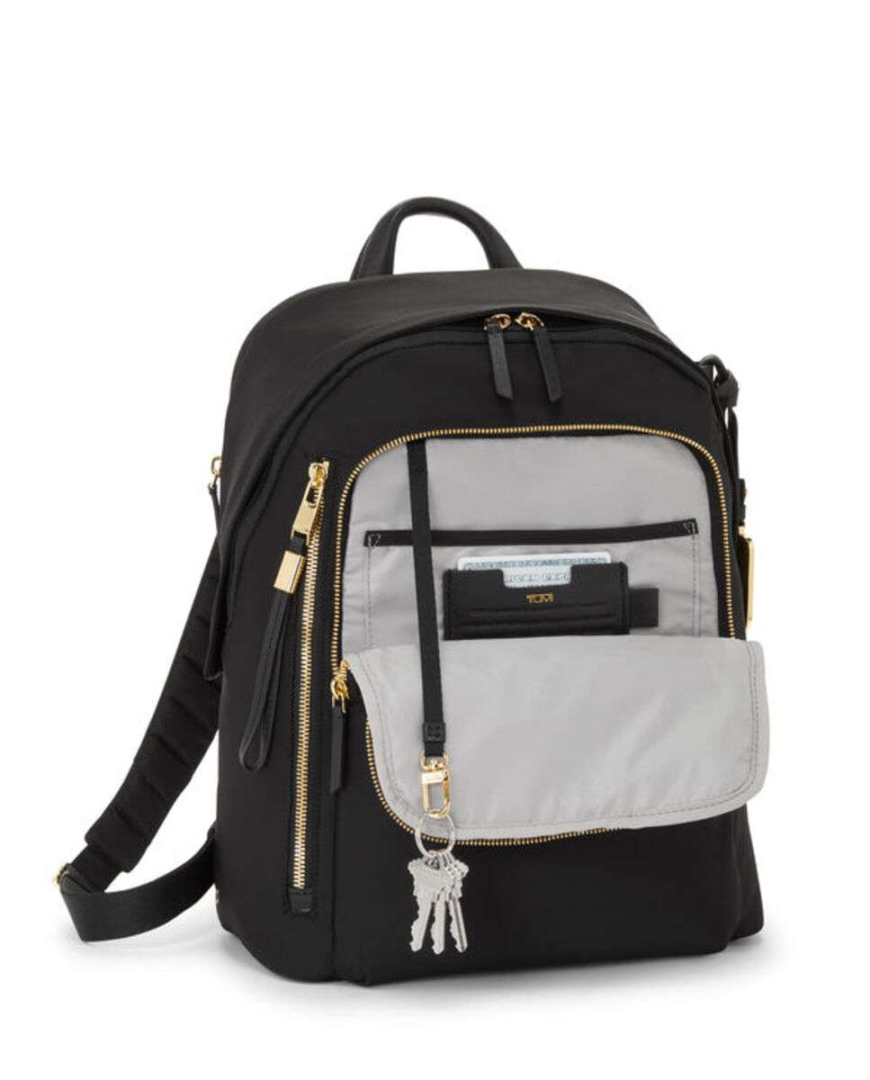 Mochila de Mulher para Portátil 14" Halsey Voyageur preto/dourado Preto-2