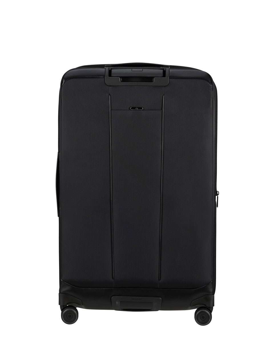 Mala de viagem grande Splendix 79cm expansível 4 rodas preto 109L Preto-4