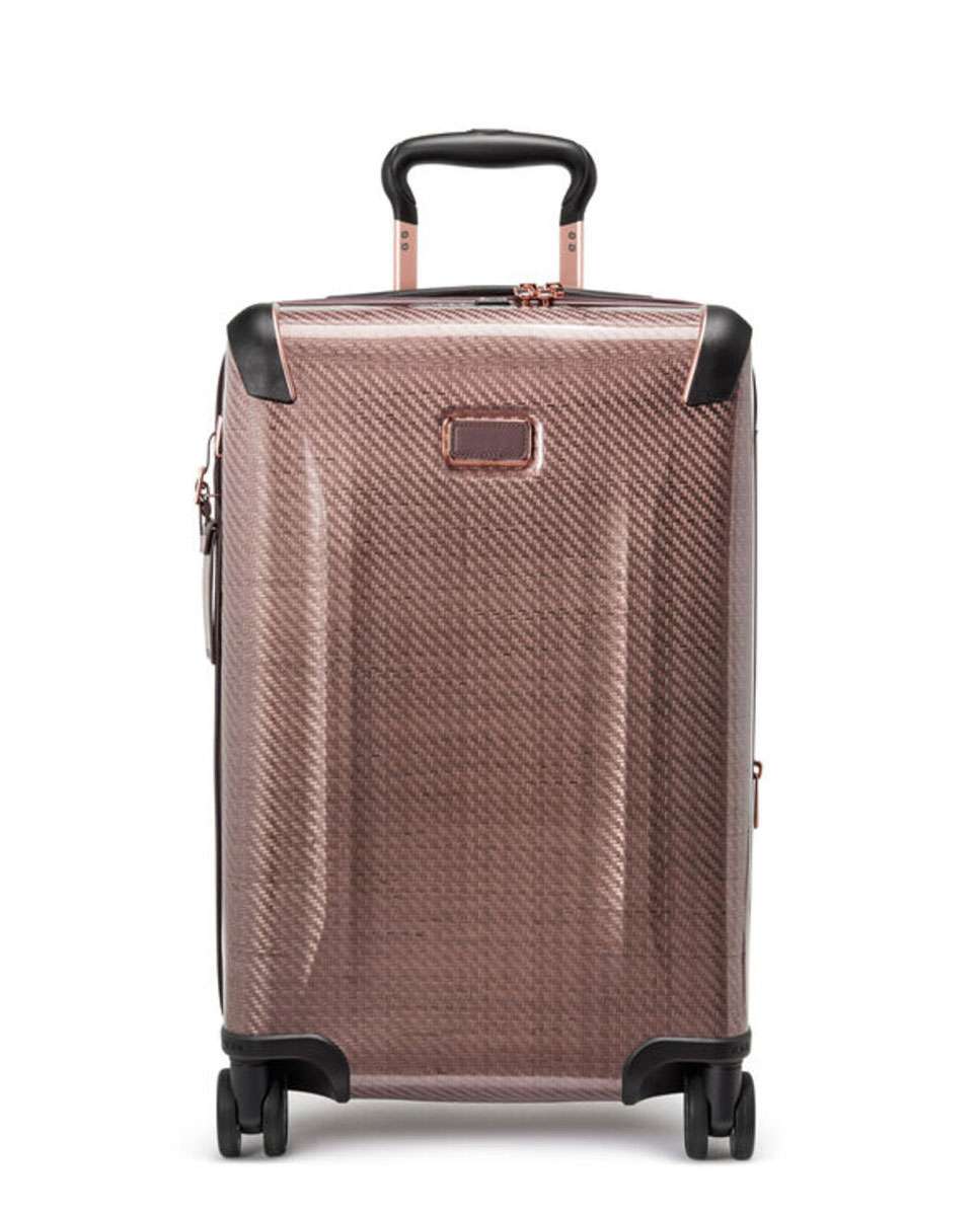 Mala de Cabine 55cm Internacional Expansível Tegra Lite blush 44L Rosa-1