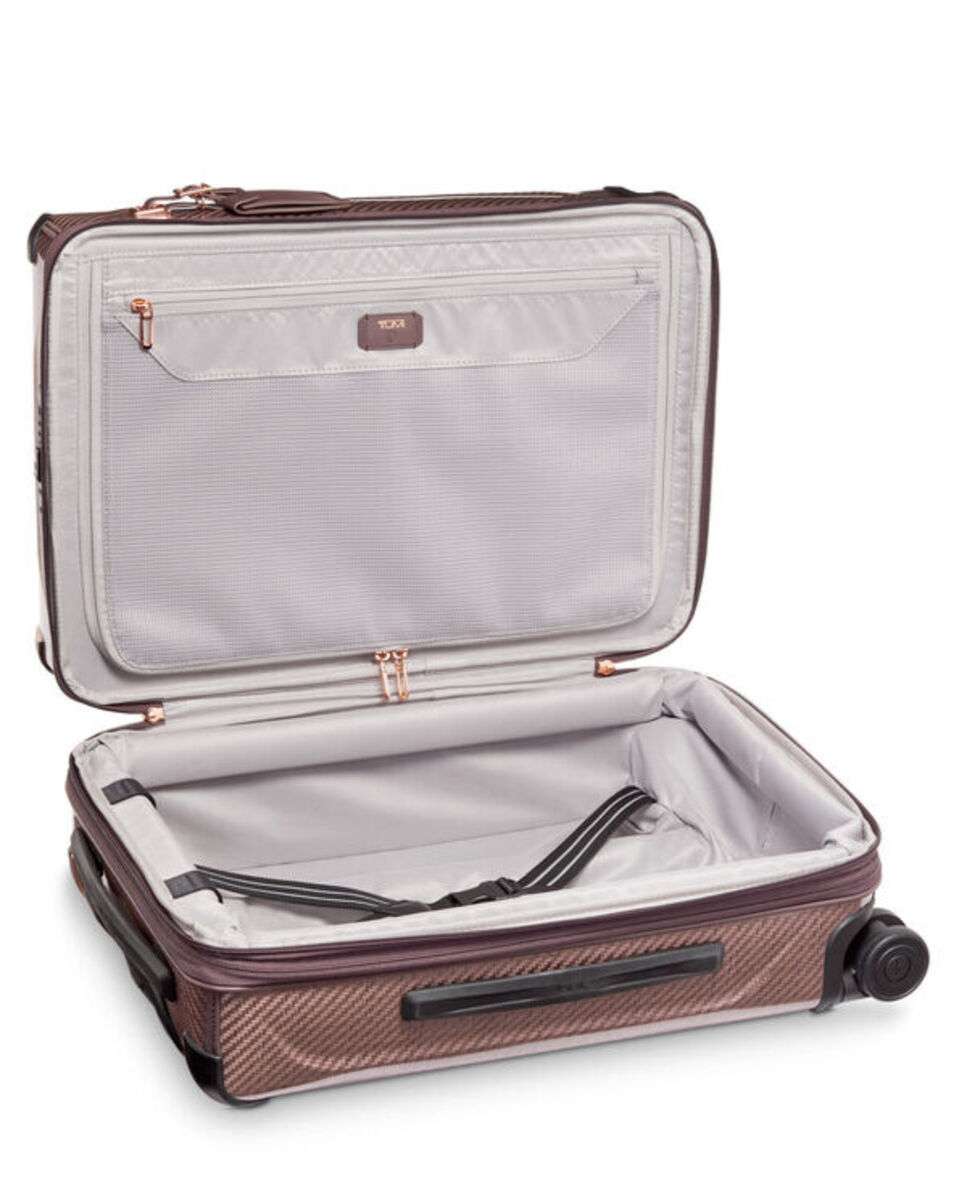 Mala de Cabine 55cm Internacional Expansível Tegra Lite blush 44L Rosa-2