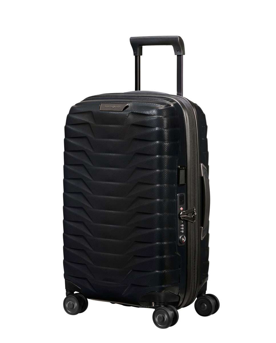 Mala de cabine Proxis 55/35cm 4 rodas expansível preto 38L Preto-1