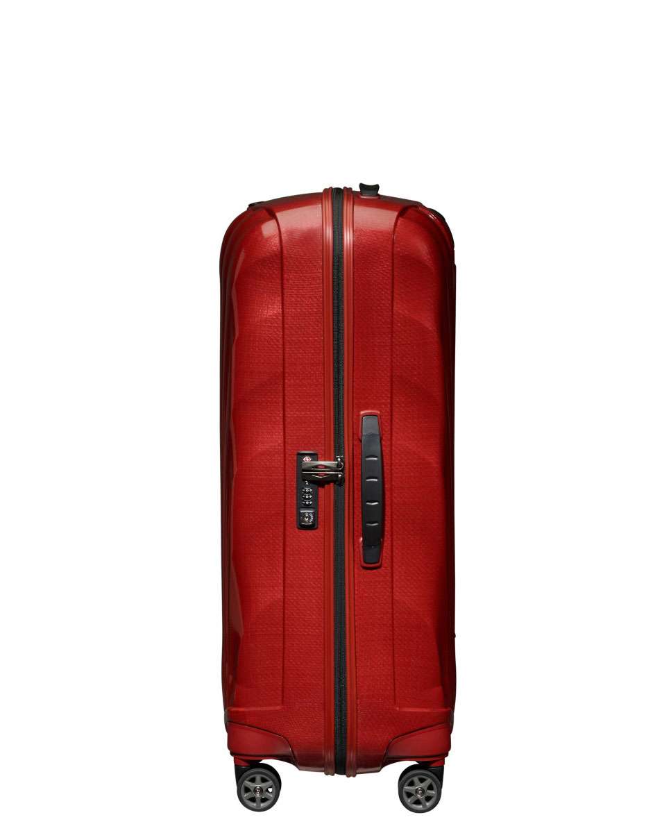 Mala de viagem grande C-Lite 75cm 4 rodas vermelho chili 94L Vermelho-3