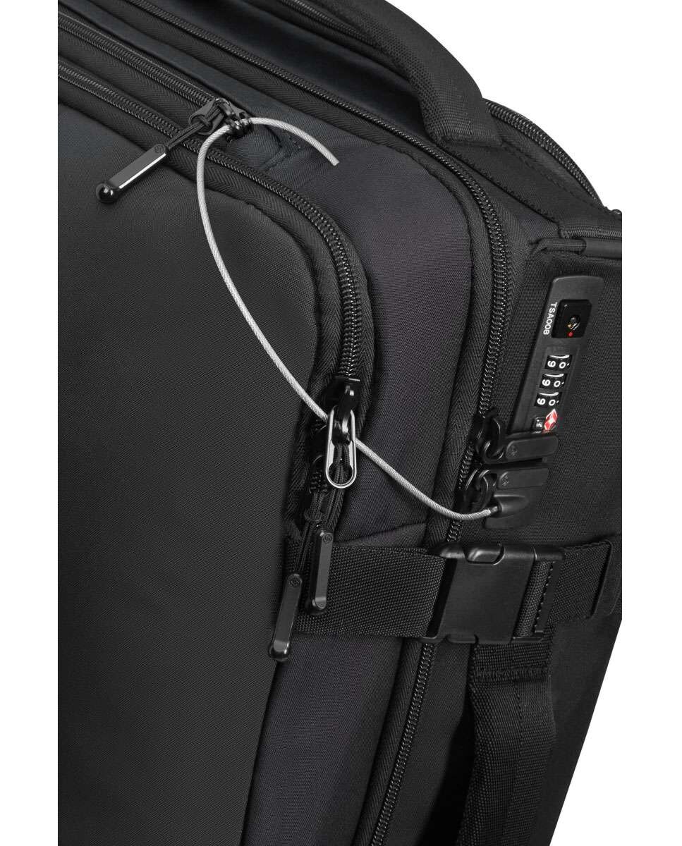 Saco de viagem antirroubo com rodas SecuripaK 2.0 preto 34.5L Preto-4