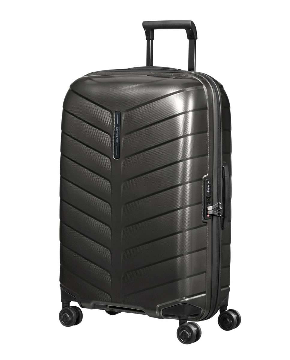 Mala de viagem média Attrix 69cm 4 rodas antracite 73L Preto-1