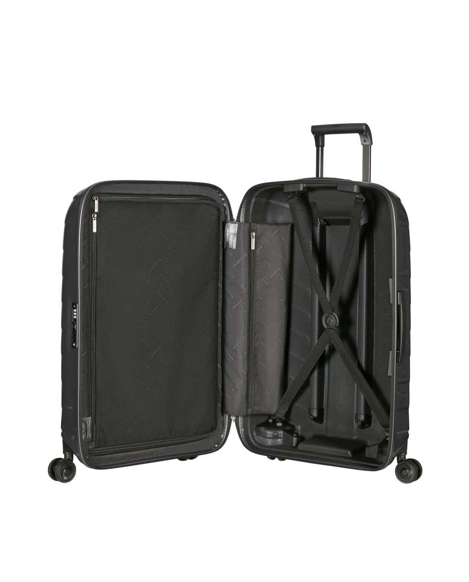 Mala de viagem média Attrix 69cm 4 rodas antracite 73L Preto-2