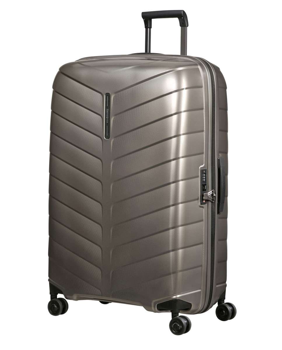 Mala de viagem extragrande Attrix 81cm 4 rodas bege 120L Bege-1