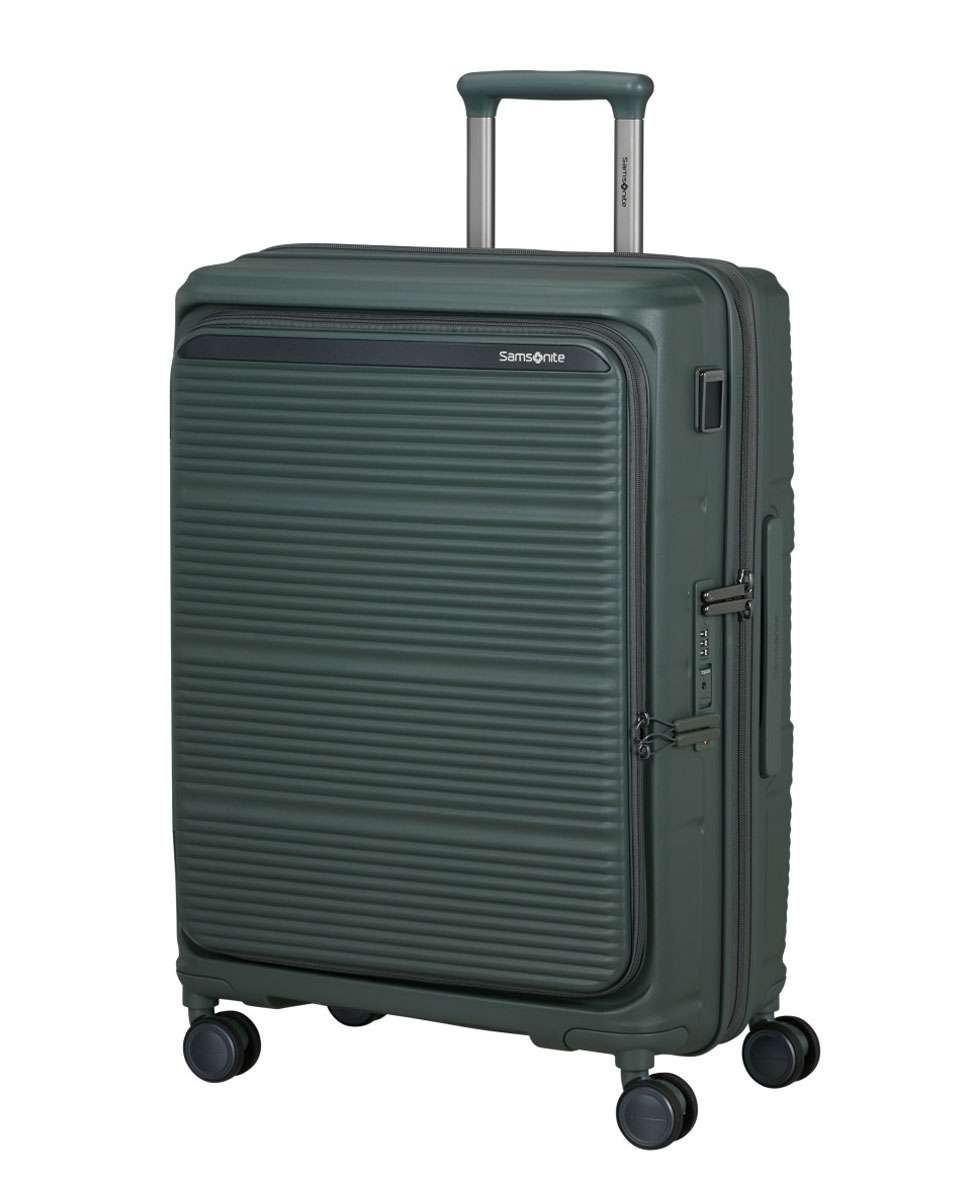 Imagem 0 de Mala de Viagem Média Paralux HS 67cm 4 Rodas Expansível Verde 71L