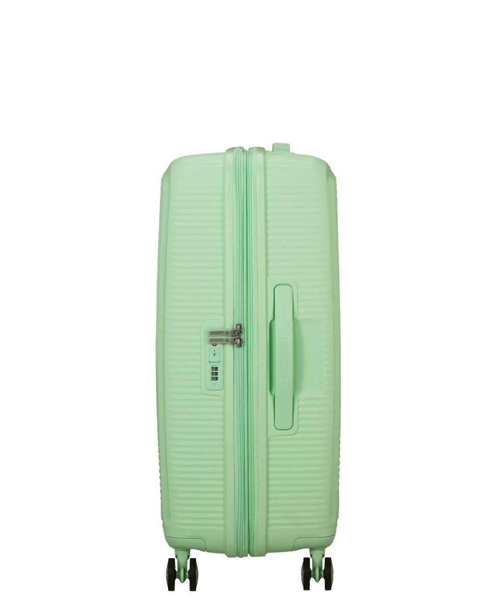 Mala de Viagem Média Soundbox 67cm 4 Rodas Expansível Verde Pastel 71.5L Verde-3