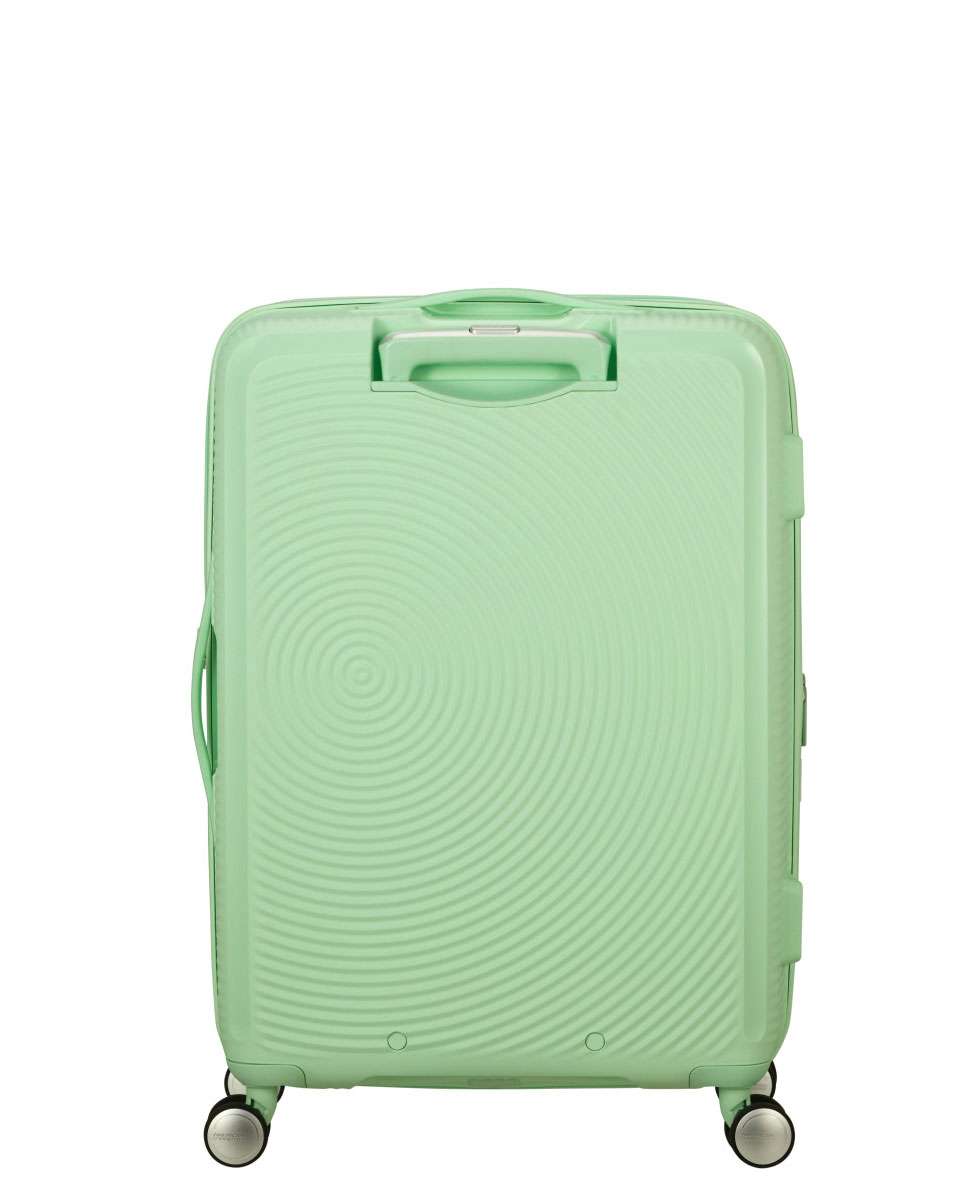 Mala de Viagem Média Soundbox 67cm 4 Rodas Expansível Verde Pastel 71.5L Verde-4