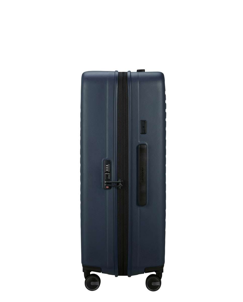 Mala de viagem grande Restackd 75cm 4 rodas expansível azul meia-noite 99L Azul-3