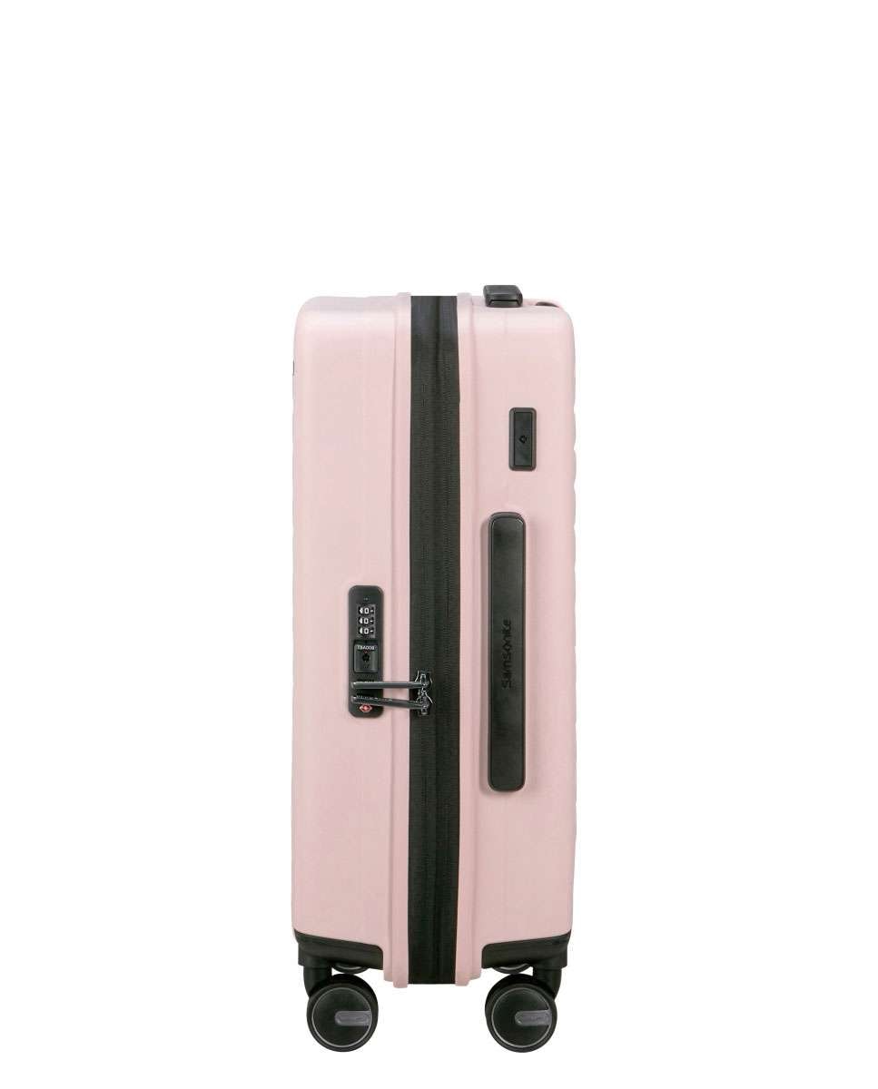 Mala de cabine Restackd 55cm 4 rodas expansível rosa 39L Lavanda-3