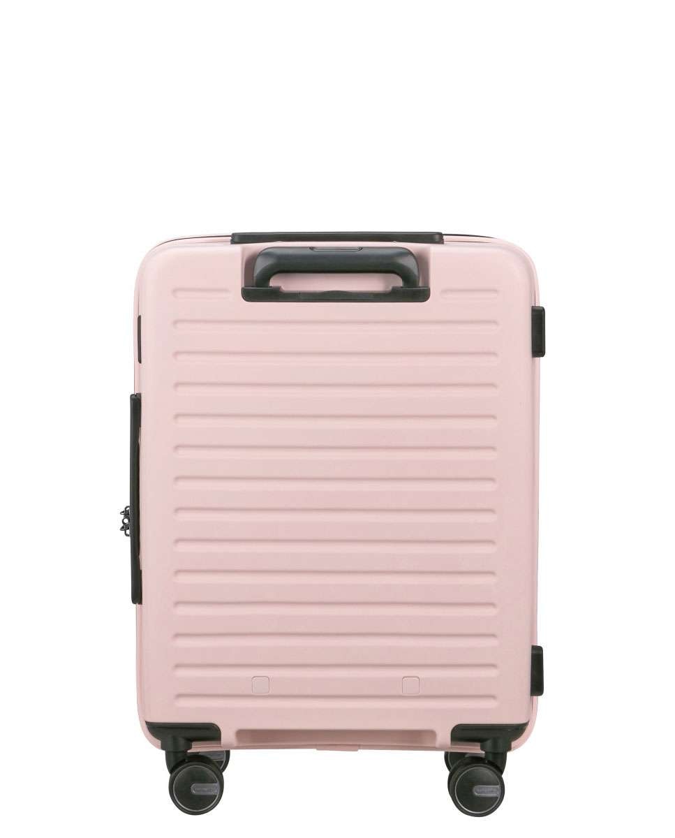 Mala de cabine Restackd 55cm 4 rodas expansível rosa 39L Lavanda-4