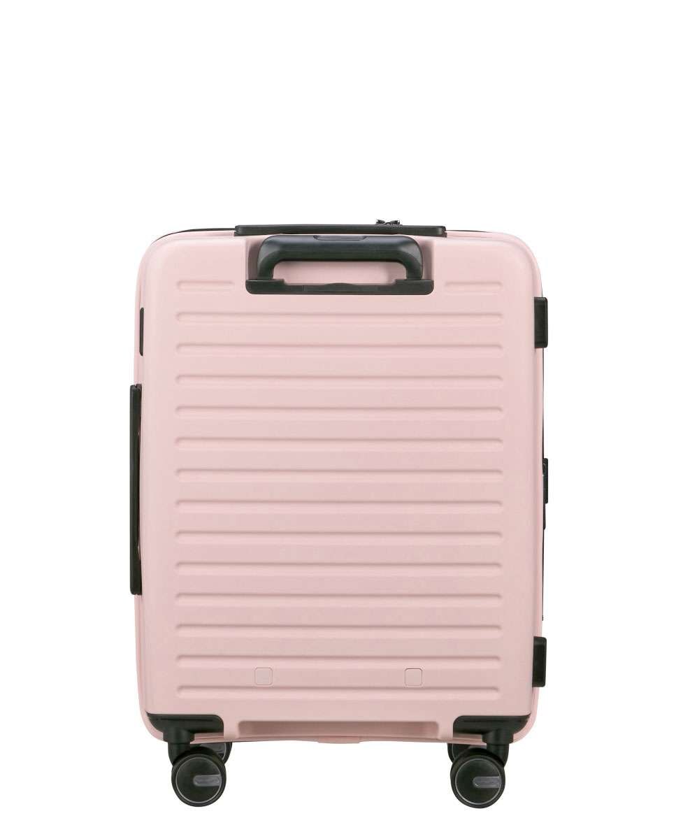 Mala de cabine Restackd 55cm 4 rodas expansível acesso frontal rosa 42L Lavanda-4