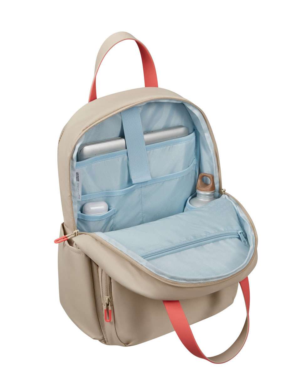 Mochila de Mulher para Portátil 15.6" Puffypop Bege 21L Bege-2