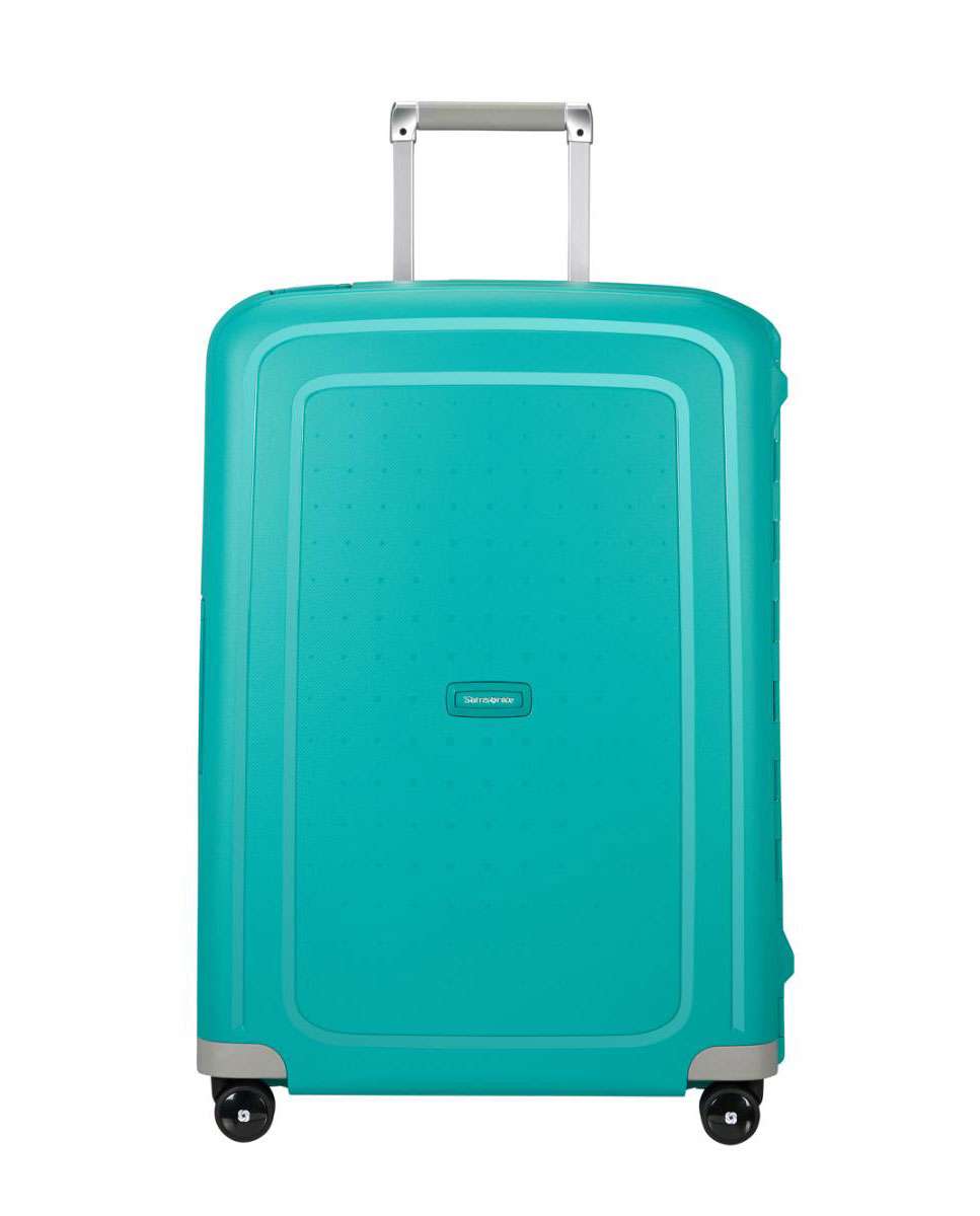 Imagem 0 de Mala de viagem média S`Cure 69cm 4 rodas com fechadura azul água 79L