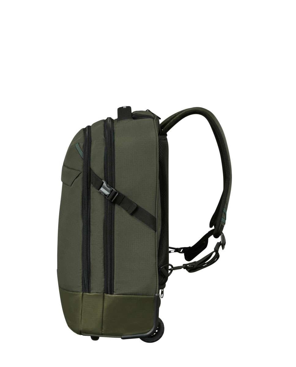 Mochila para Portátil Roadseeker 17.3" com 2 Rodas Verde Azeitona 38L Verde-3