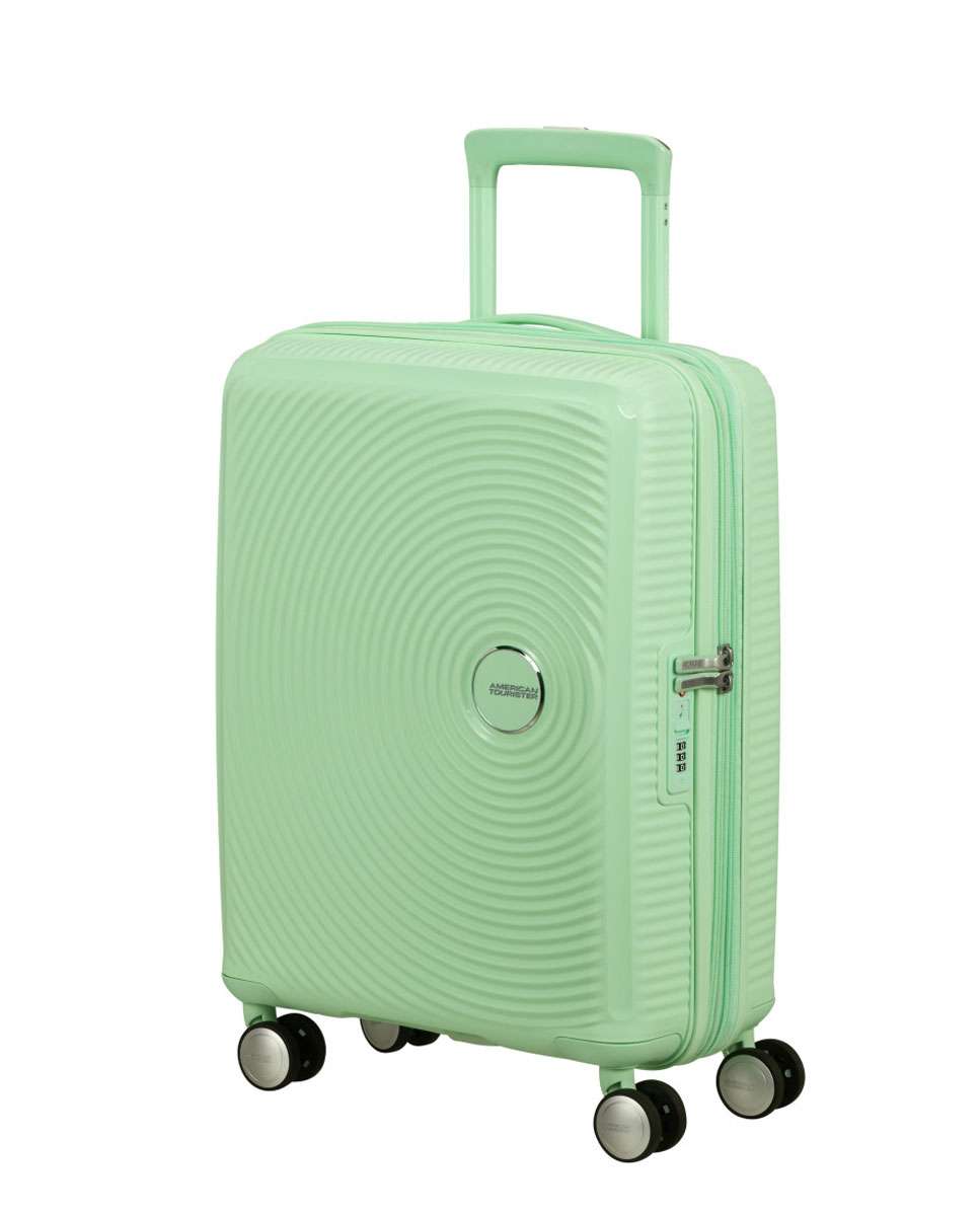 Mala de Cabine Soundbox 55cm 4 Rodas Expansível Verde Pastel 35.5L Verde-1