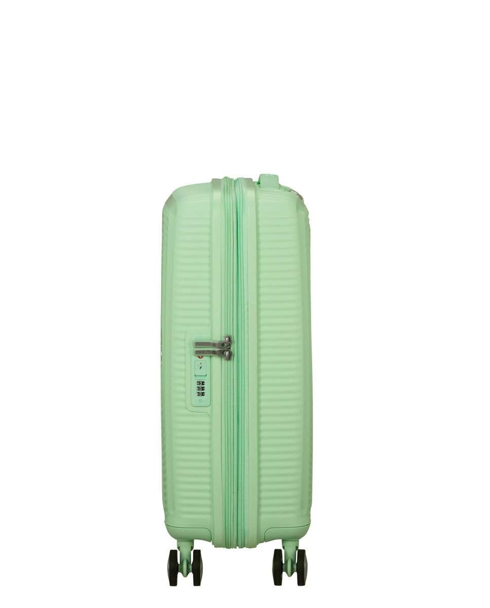 Mala de Cabine Soundbox 55cm 4 Rodas Expansível Verde Pastel 35.5L Verde-3