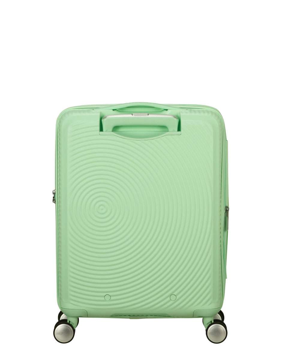 Mala de Cabine Soundbox 55cm 4 Rodas Expansível Verde Pastel 35.5L Verde-4