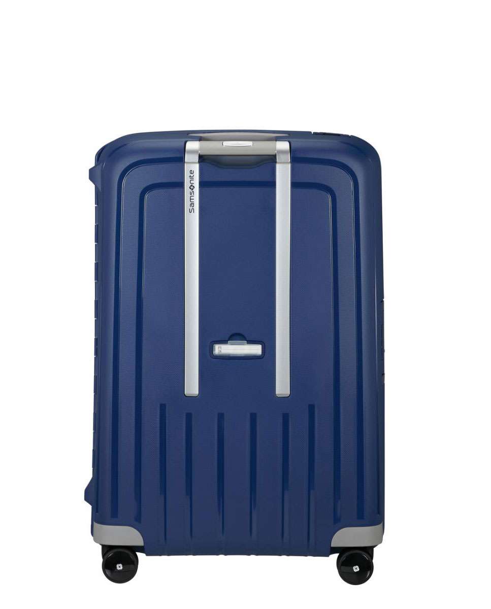 Mala de viagem grande S`Cure 75cm 4 rodas com fechadura azul 102L Azul-3